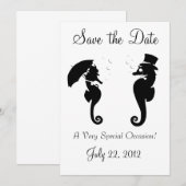 水生招待状 セーブザデート (正面/裏面)