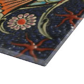 水生生命芸術的な東洋のセラミックタイル カッティングボード (角)