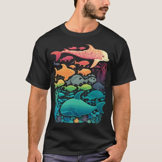 水生生物 Tシャツ (正面)