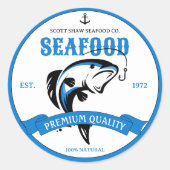 水産物ラベルシール ラウンドシール (正面)