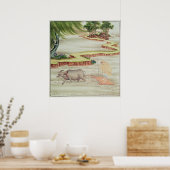 水田で働く農民 ポスター (キッチン)