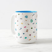 水田の好みのcuppa -イリーナKolb著芸術 ツートーンマグカップ (正面左)