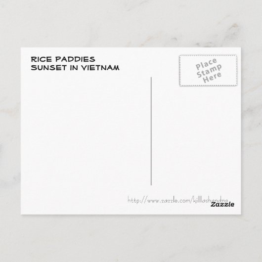 水田 ポストカード (裏面)