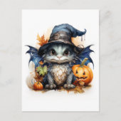 水男女兼用パーソナライズされた色ベビー竜 ポストカード (正面)