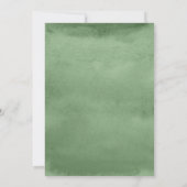 水男女兼用色フローラコードベビーシャワー 招待状 (裏面)