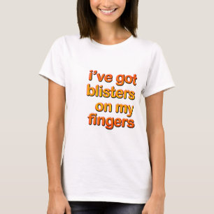 水疱のある指 Tシャツ