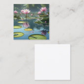 水百合のニンフは最も美しい スクエア名刺 (正面/裏面)