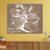 水百合の茶色 キャンバスプリント (インサイチュ (リビング))