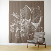 水百合の茶色 タペストリー (インサイチュ)