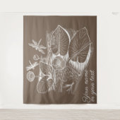 水百合の茶色 タペストリー (正面)