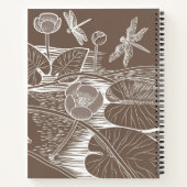 水百合の茶色 ノートブック (裏面)