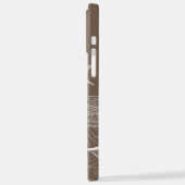 水百合の茶色 iPhoneケース (左側面)