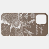 水百合の茶色 iPhoneケース (裏面横)