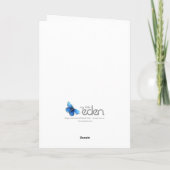 水百合パープルフローラ50誕生日カード カード (裏面)