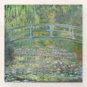 水百合池 | ヴィンテージフランスの絵を描の ガラスコースター (正面)