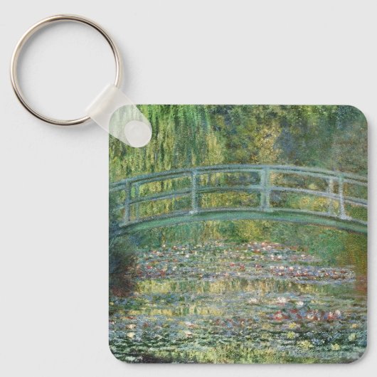 水百合池 | ヴィンテージフランスの絵を描の キーホルダー (正面)