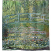 水百合池 | ヴィンテージフランスの絵を描の シャワーカーテン (正面)