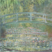 水百合池 | ヴィンテージフランスの絵を描の シール (正面)