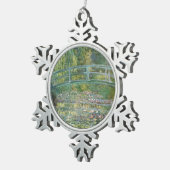 水百合池 | ヴィンテージフランスの絵を描の スノーフレークピューターオーナメント (右)