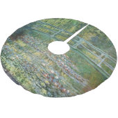 水百合池 | ヴィンテージフランスの絵を描の ブラッシュドポリエステルツリースカート (アングル)