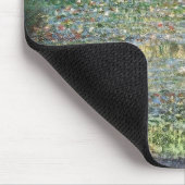 水百合池 | ヴィンテージフランスの絵を描の マウスパッド (コーナー)