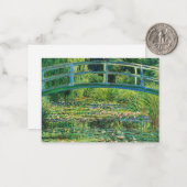 水百合池、1899年クロード・モネ ノートカード (正面/裏面インサイチュ)