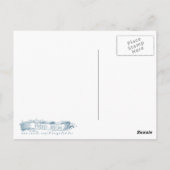 水着の女性のビーチ ポストカード (裏面)