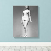 水着の女性 キャンバスプリント (インサイチュ (ウッドフロア))