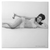 水着の女性 タイル (正面)