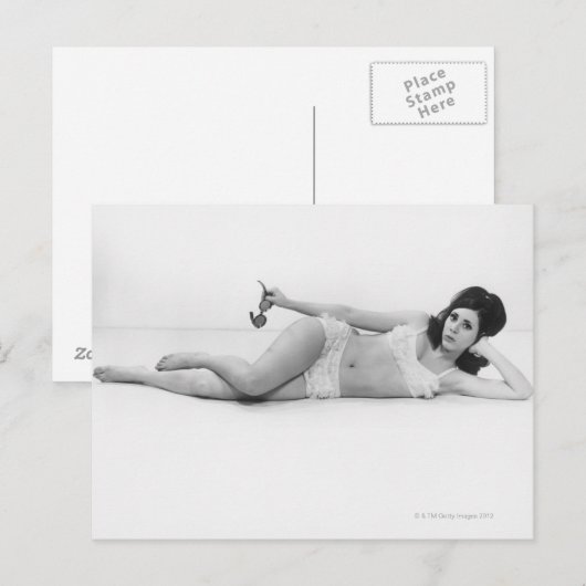 水着の女性 ポストカード (正面/裏面)