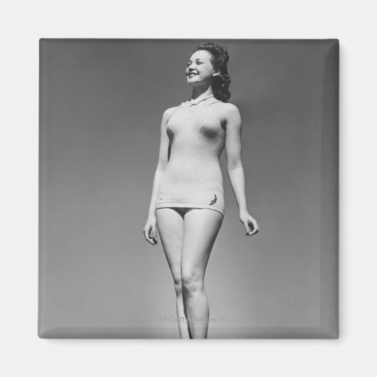 水着の女性 マグネット (正面)