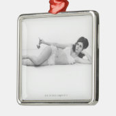 水着の女性 メタルオーナメント (左)