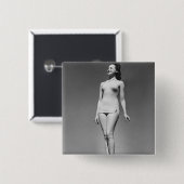 水着の女性 缶バッジ (正面&裏面)