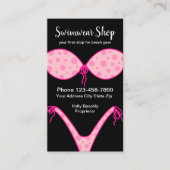 水着の店の夏のビキニのデザイン 名刺 (正面)