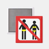 水着の記号なし マグネット (正面/裏面)