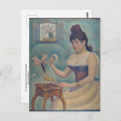 水着はがき粉を身につける若い女性|過去記事 ポストカード (正面/裏面)