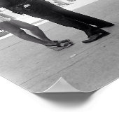 水着を着た女性がチケット ポスター (角)