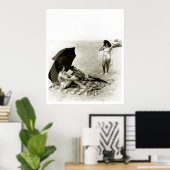 水着ガールシーサイドオレゴンビーチヴィンテージ ポスター (ホームオフィス)