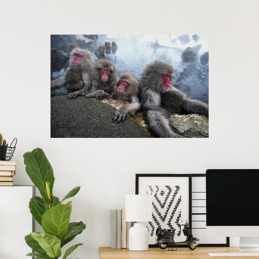 水着サル ポスター (ホームオフィス)