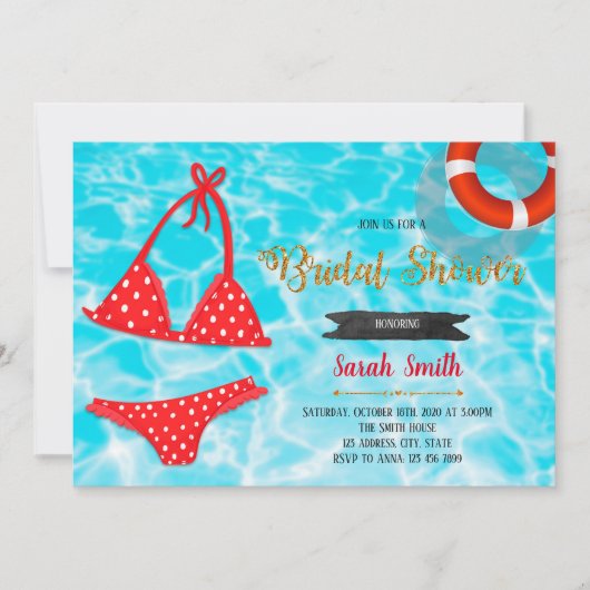 水着バチェロレッテ 招待状 (正面)