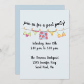 水着招待状 招待状 (正面/裏面)