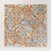 水硬性セメントタイル:モザイク傾向。 ジグソーパズル (横)