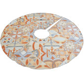 水硬性セメントタイル：モザイク傾向。 ブラッシュドポリエステルツリースカート (アングル)