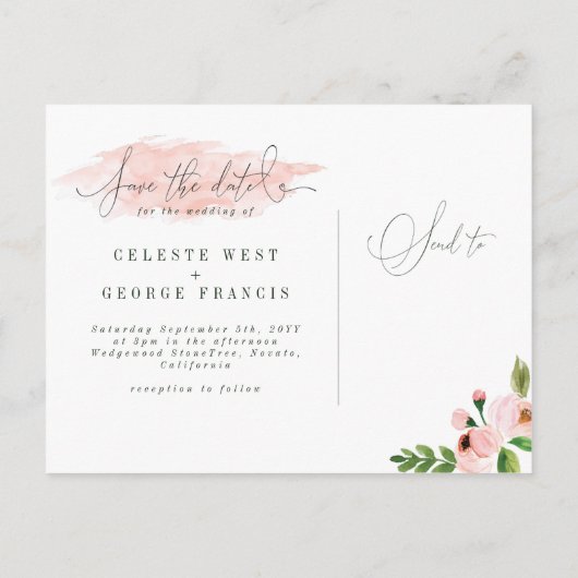 水祝色日付はがき保存 案内ポストカード (裏面)