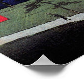 水神神社と墨田川の真崎 ポスター (角)