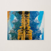 水秋の壮大なTetonの国立公園 ジグソーパズル (横)