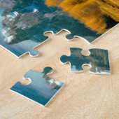 水秋の壮大なTetonの国立公園 ジグソーパズル (側面)