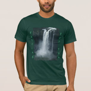 水秋自然シーンロマンチックTシャツ Tシャツ