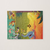 水穴での日没 ジグソーパズル (横)