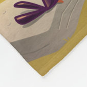 水穴での日没 フリースブランケット (角)